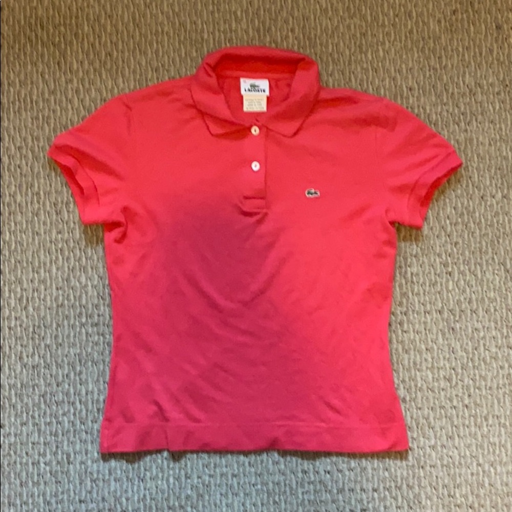 Pink Lacoste Polo Shirt